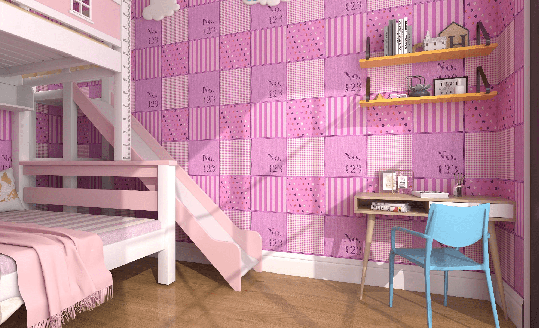 Giấy Dán Tường Trẻ Em - Phòng Cho Bé Gái BG-2060