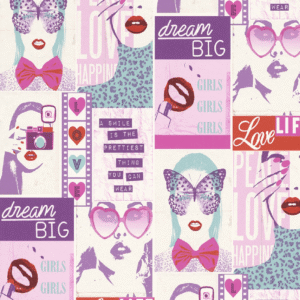 giấy dán tường bé gái