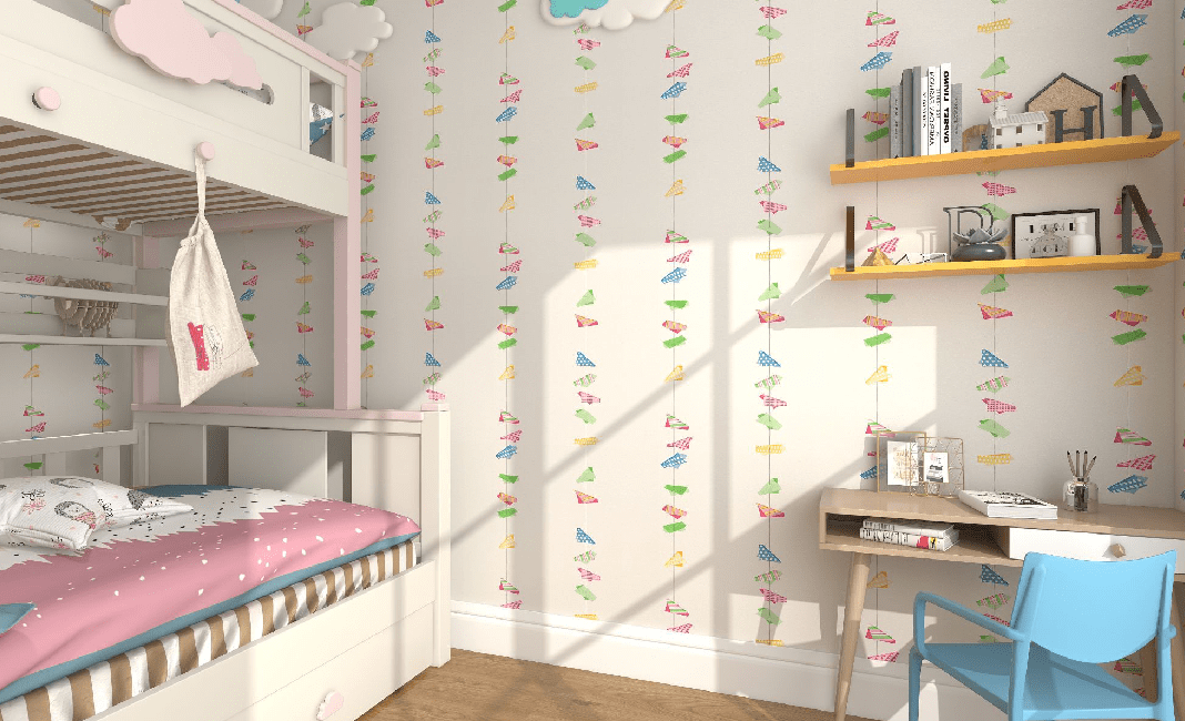 Giấy Dán Tường Trẻ Em - Phòng Cho Bé Gái BG-2065