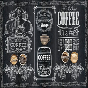 Tranh Dán Tường Quán Coffee