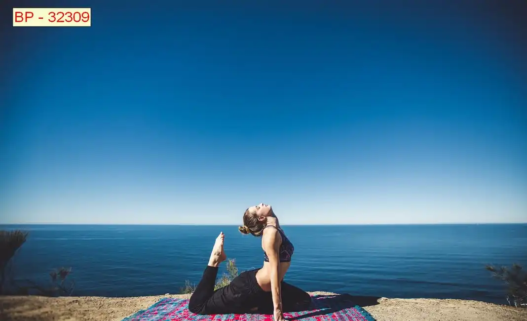 Tranh Dán Tường Phòng Tập Yoga Thiền Định BP-32309