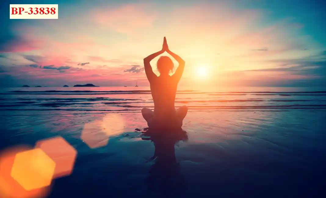 Tranh Dán Tường Phòng Tập Yoga Thiền Định BP-33838