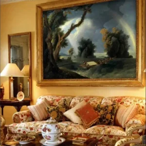 Tranh Sơn Dầu Dán Tường Bầu Trời Cầu Vồng